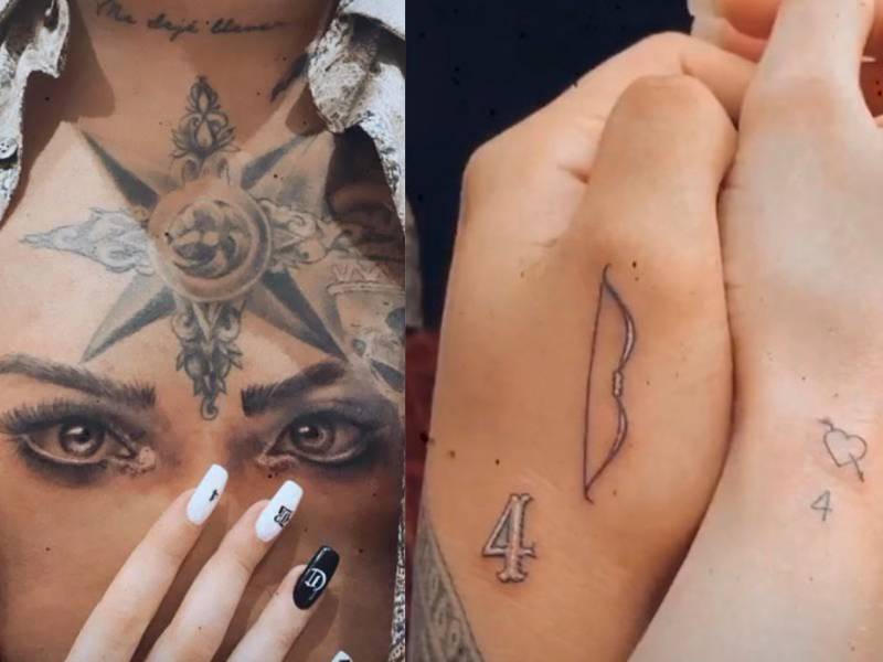 Exnovios de Belinda borran sus tatuajes a días de anuncio de su compromiso  con Christian Nodal