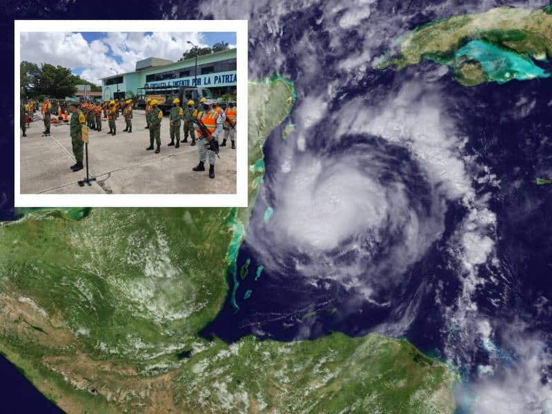 Realiza Ejército el simulacro de Plan DN-III-E en caso de huracán (1)