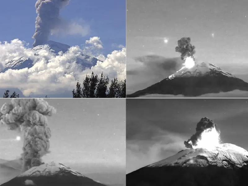 ¡Alerta! Advierten de explosiones y exhalaciones en Volcán Popocatépetl