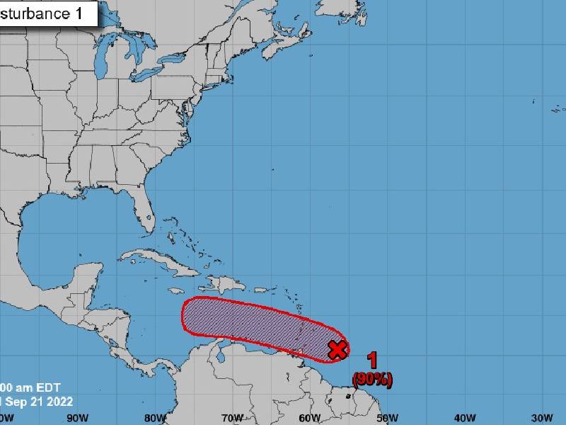 Vigilan inminente formación de depresión tropical en el Caribe