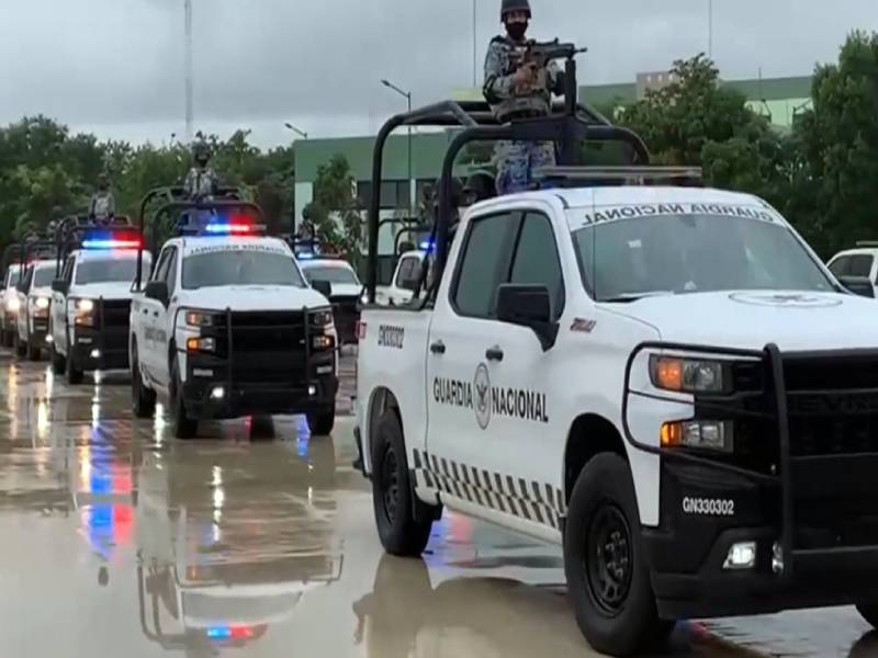 Llega Batallón de Seguridad Turística a Cancún y realizan recorridos.