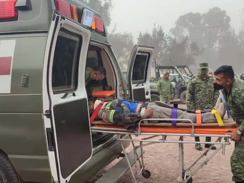 Sufren accidente 22 trabajadores del aeropuerto Felipe Ángeles