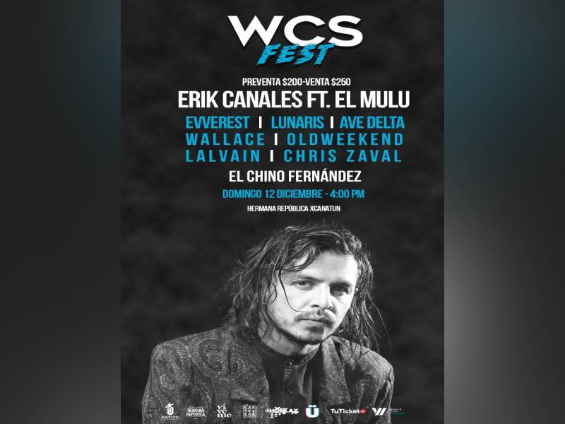 Se realizará la segunda edición de WCS FEST con Erik Canales