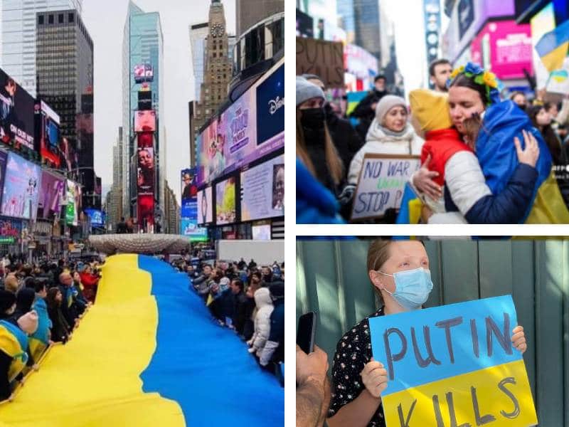FOTOS + VIDEO. Solidaridad con Ucrania en las calles de todo el mundo