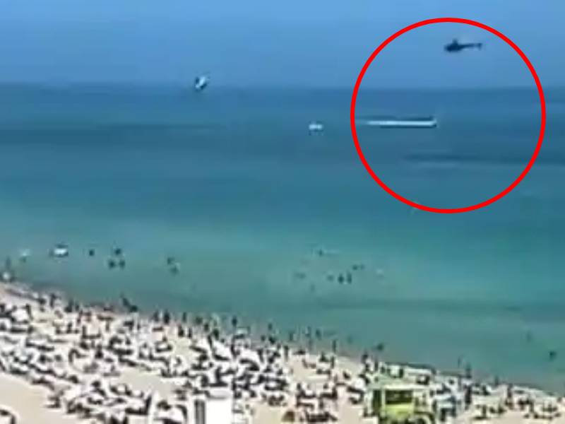 Helicóptero se estrella a pocos metros de una playa; pasajeros son hospitalizados