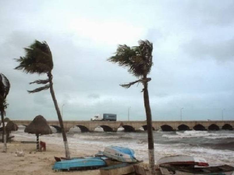 Rachas de vientos de hasta 60 km/h en Yucatán