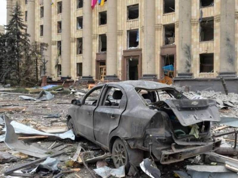 Bombardeo ciudad ucraniana Járkov