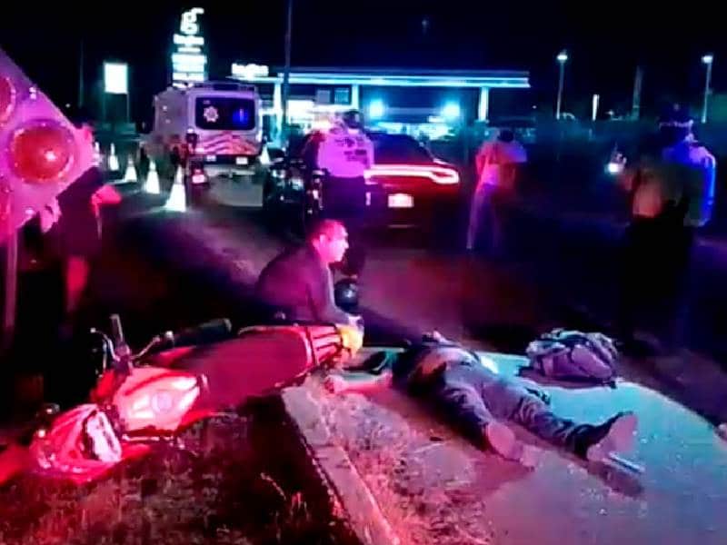 Motociclistas alcoholizados derrapan y acaban lesionados