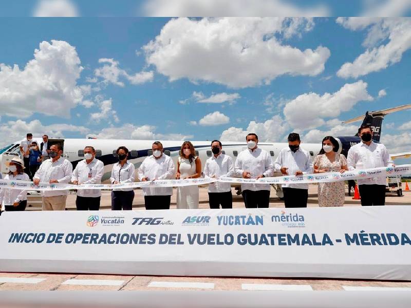 Nueva ruta aérea Mérida-Guatemala traerá más visitantes y derrama económica a yucatecos