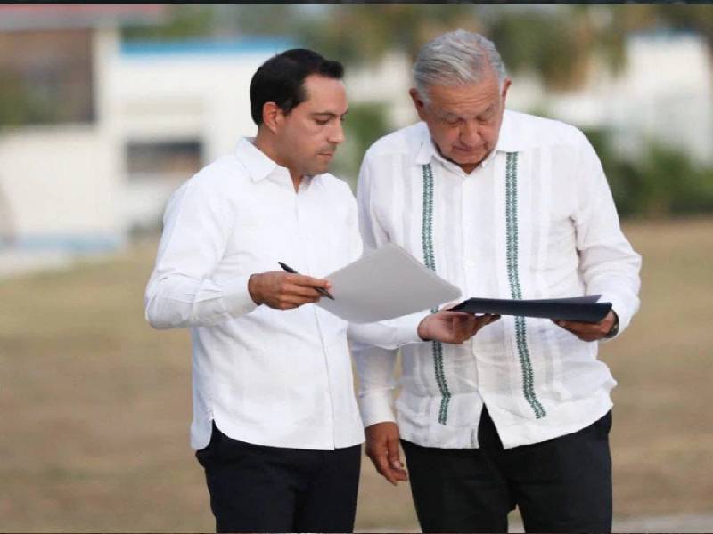 Coordina gobierno de Yucatán con AMLO para impulsar proyectos que beneficien a las familias
