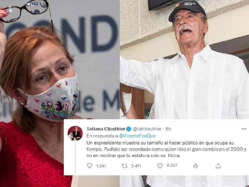 «Tu estatura solo es física” Tatiana Clouthier arremete contra Vicente Fox