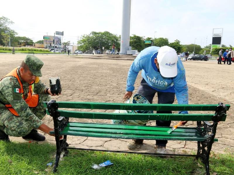 Embellecen el entorno urbano de la capital