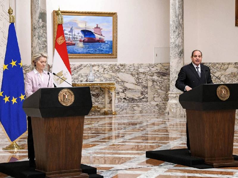 La UE, Egipto e Israel firman acuerdo por gas