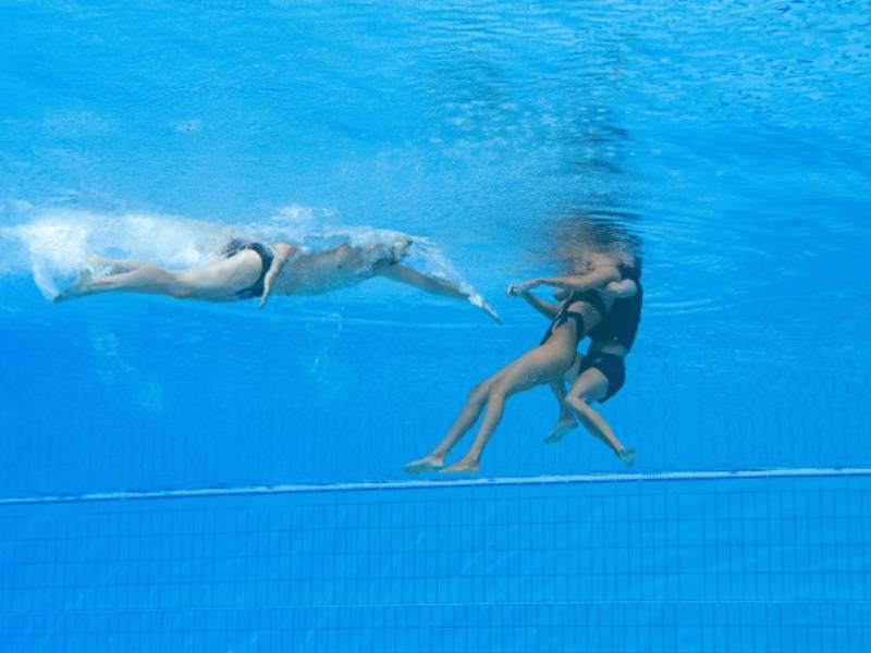 nadadora rescatada