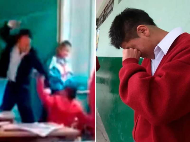 Maestro agarra a cinturonazos a alumno que hacía bullying