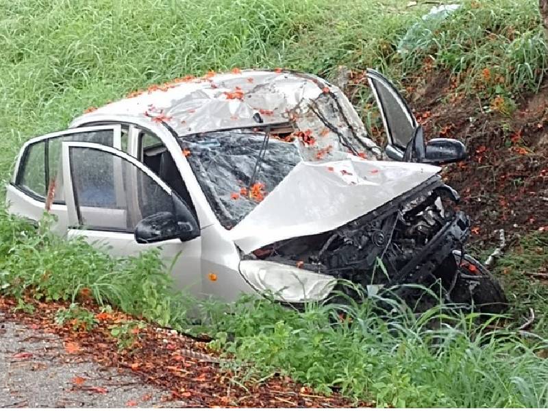 Fallece mujer en accidente vehicular en Mérida, no llevaba cinturón de seguridad