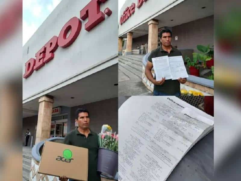 Denuncian venta de laptop descompuesta a vendedor ambulante