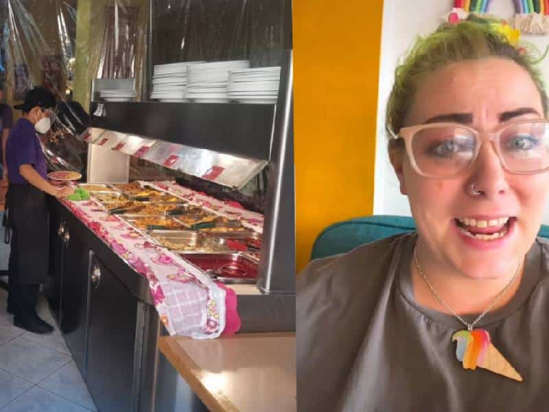 Viral: Mujer asiste a buffet; le cobran el doble "por comer demasiado"