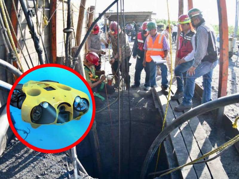 Usan dron submarino para rescatar a mineros en Coahuila