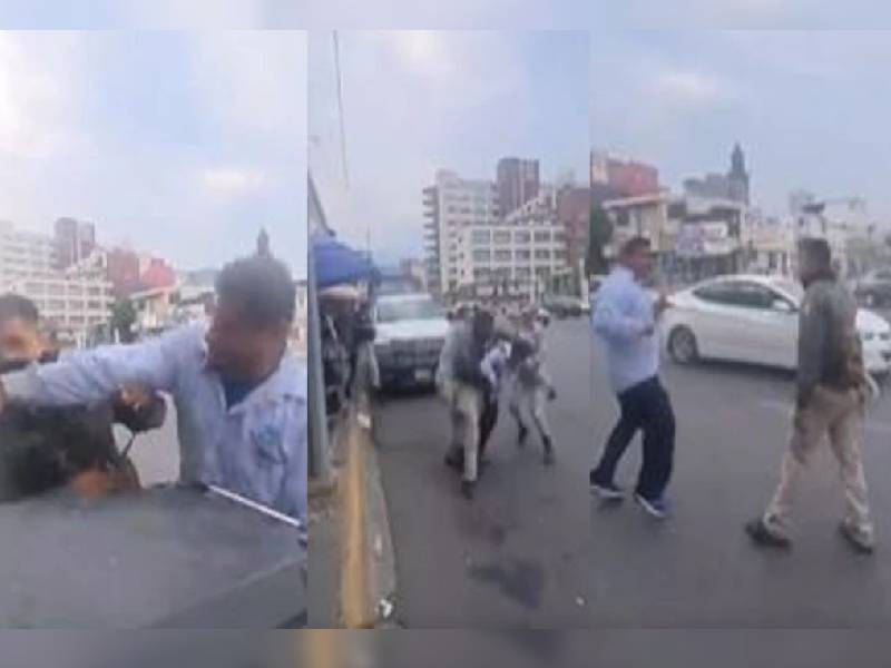 Video. Conductor golpea a supuesto agente de movilidad por retener documentos