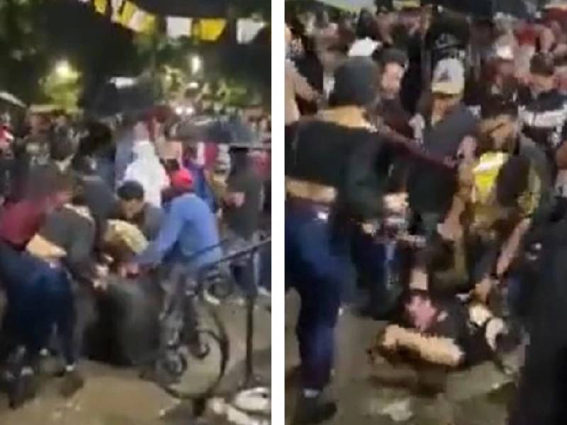 Video. Se registra pelea durante la Feria del Elote en Tesistán, Jalisco