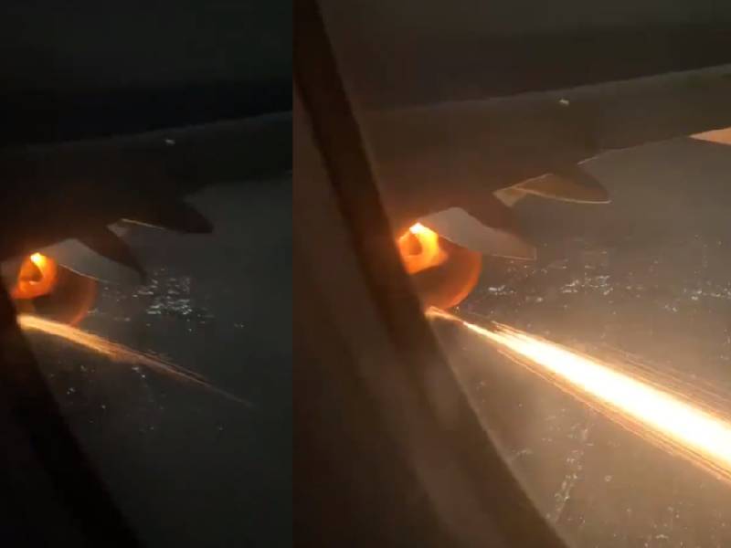 Video. Turbina de avión de Viva Aerobús se enciende en pleno vuelo