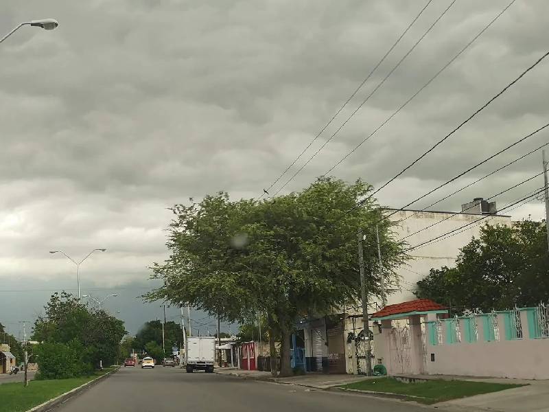 Cielo nublado para la Península de Yucatán