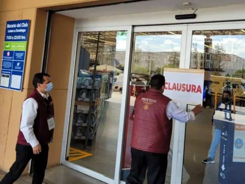 Profeco clausura un Sam`s Club en Neza por revisar ticket de compra de los clientes