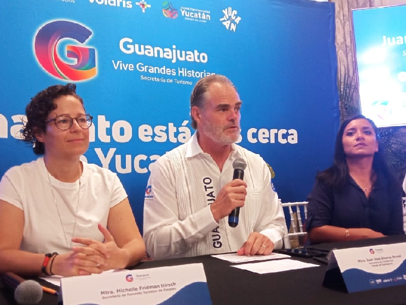 Michelle Fridman señaló que Yucatán y Guanajuato son dos estados hermanos y que vienen trabajando de la mano en materia de turismo