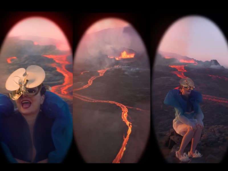 Björk presenta su video “sorrowful soil” grabado desde un volcán en erupción