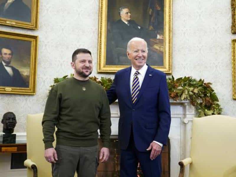 Joe Biden recibe en la Casa a Blanca a Zelenski; promete más apoyo a Ucrania