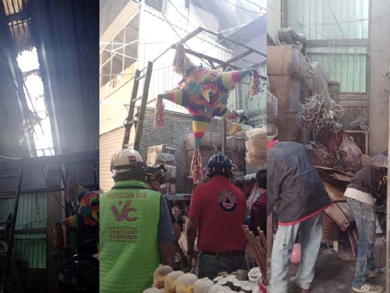 Conato de incendio en Mercado Jamaica