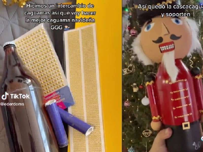 Joven organiza intercambio navideño de caguamas decoradas; se viraliza