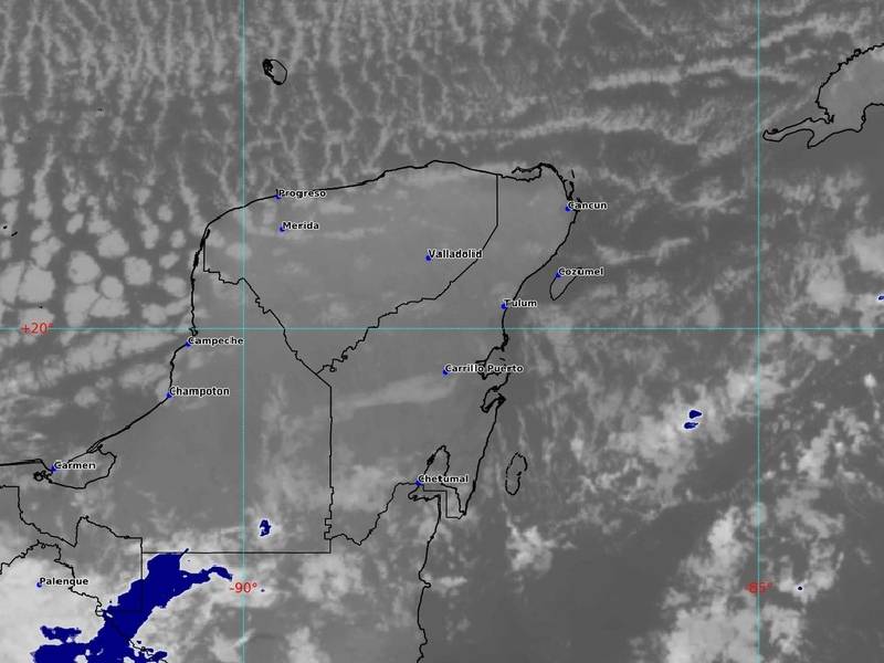 Frente frío Núm. 23 recorrerá la Península de Yucatán