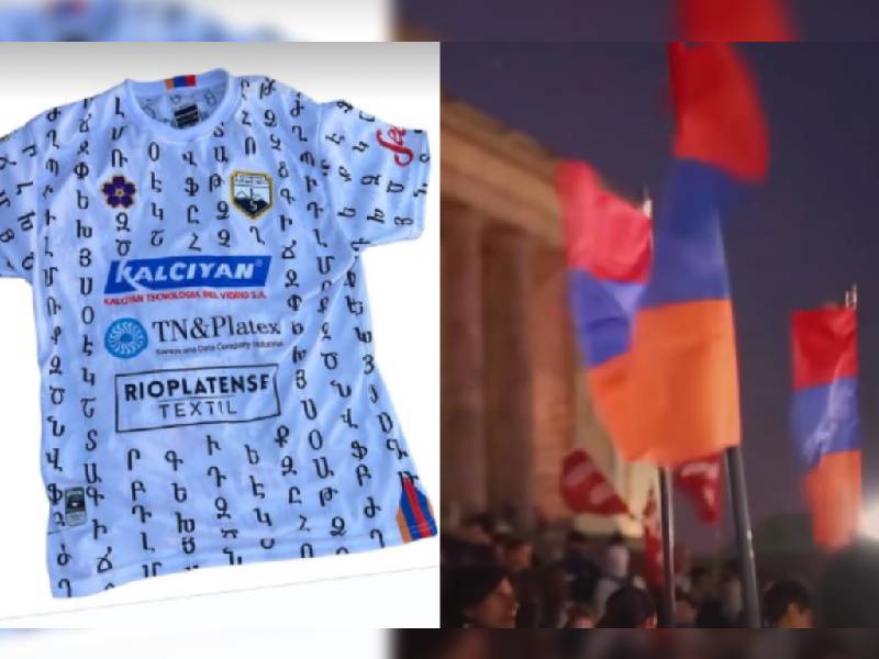 ¡Increíble! Equipo de Argentina dedica su jersey al alfabeto Armenio