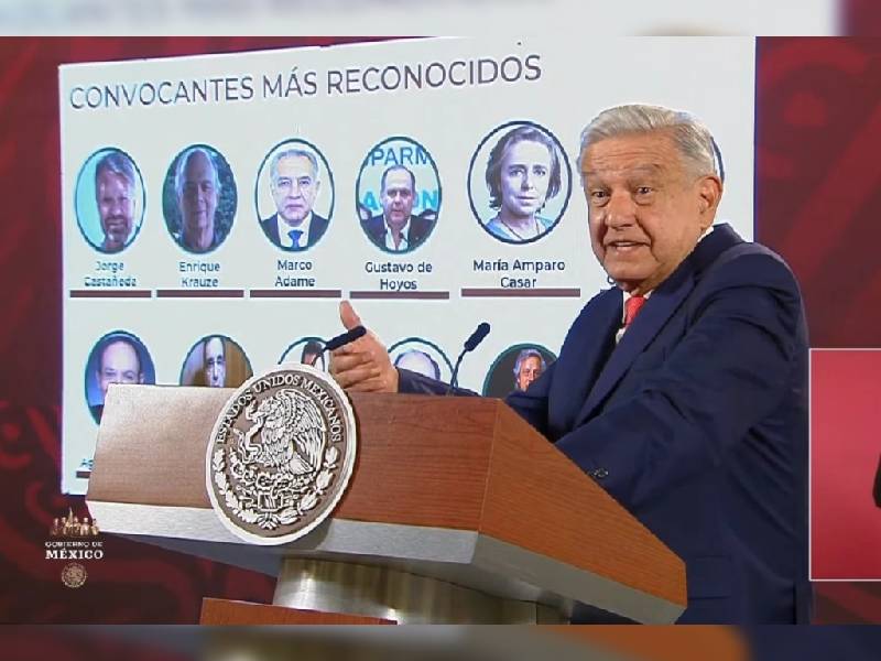 Dirigentes de la marcha en “defensa del INE” parte del “Narco Estado”: AMLO