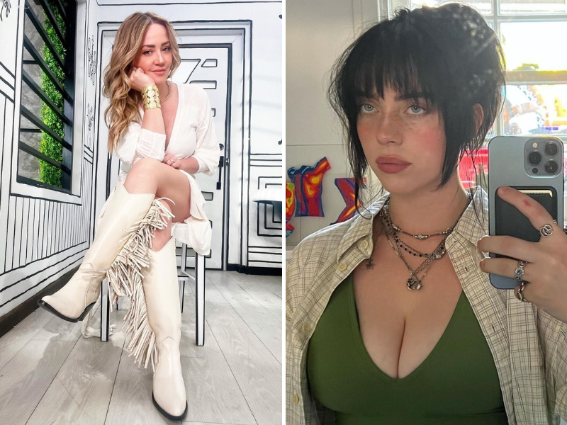 Andrea Legarreta enloquece a los internautas tras foto con Billie Eilish