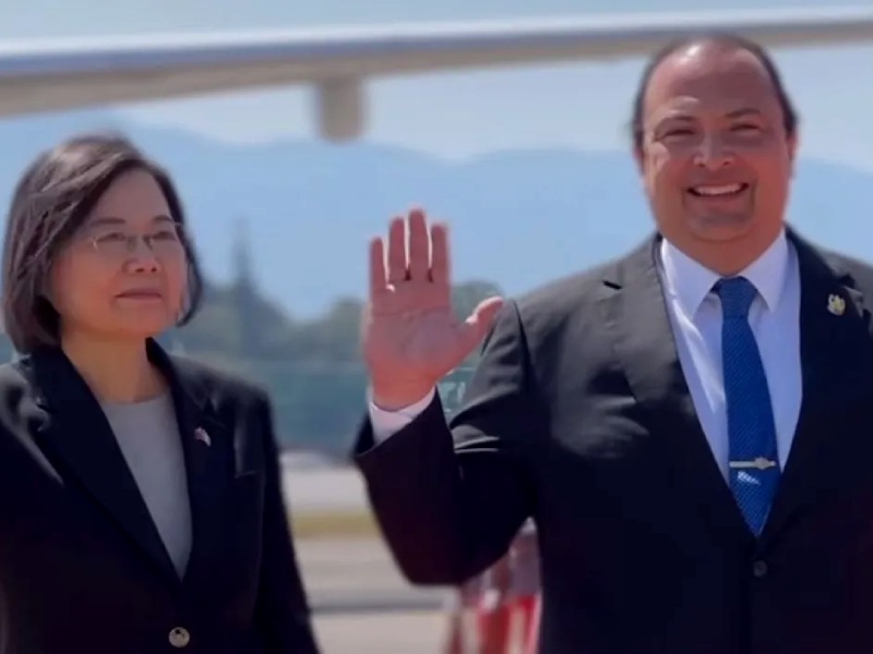 La presidenta de Taiwán inicia visita a Guatemala, tras polémica escala en Estados Unidos