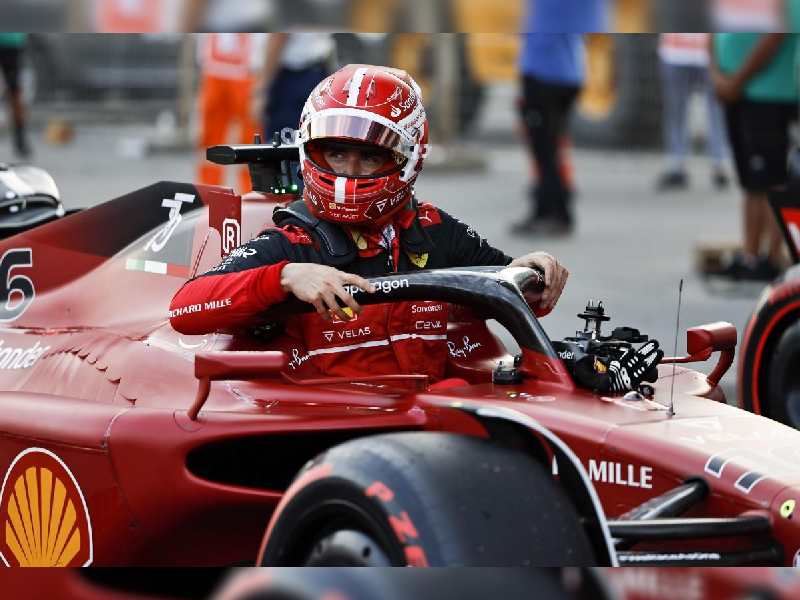 Charles Leclerc logra la “Pole” para el GP de Azerbaiyán; Checo saldrá en 3ro