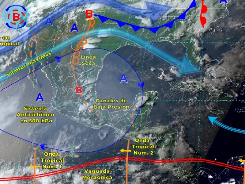 Podrían haber lluvias este inicio de semana