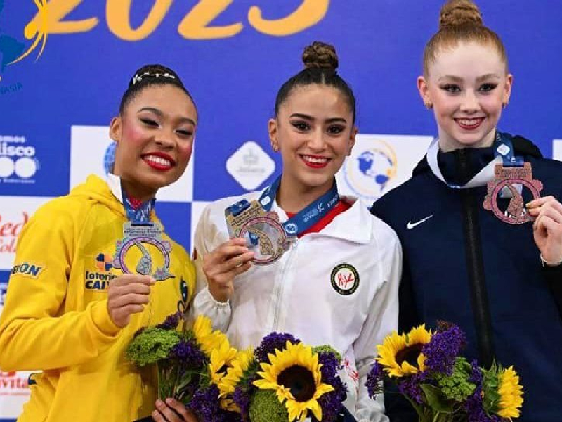 ¡Orgullo! Marina Malpica gana oro en el panamericano de Gimnasia Rítmica