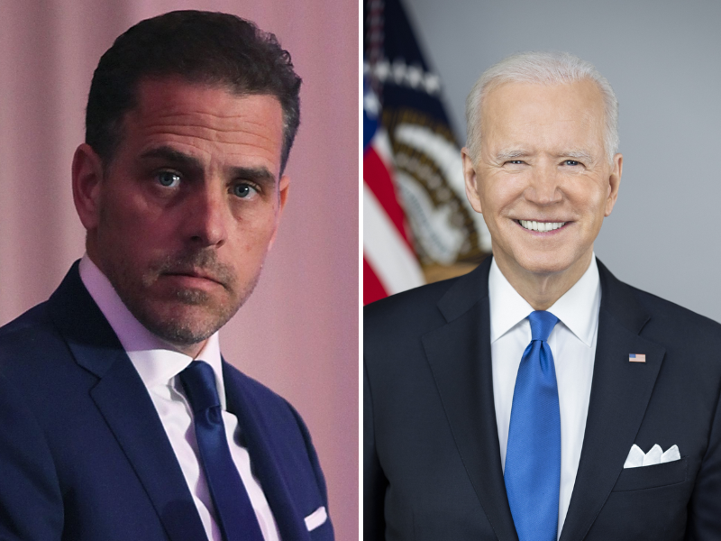 Publican fotos íntimas del hijo de Joe Biden