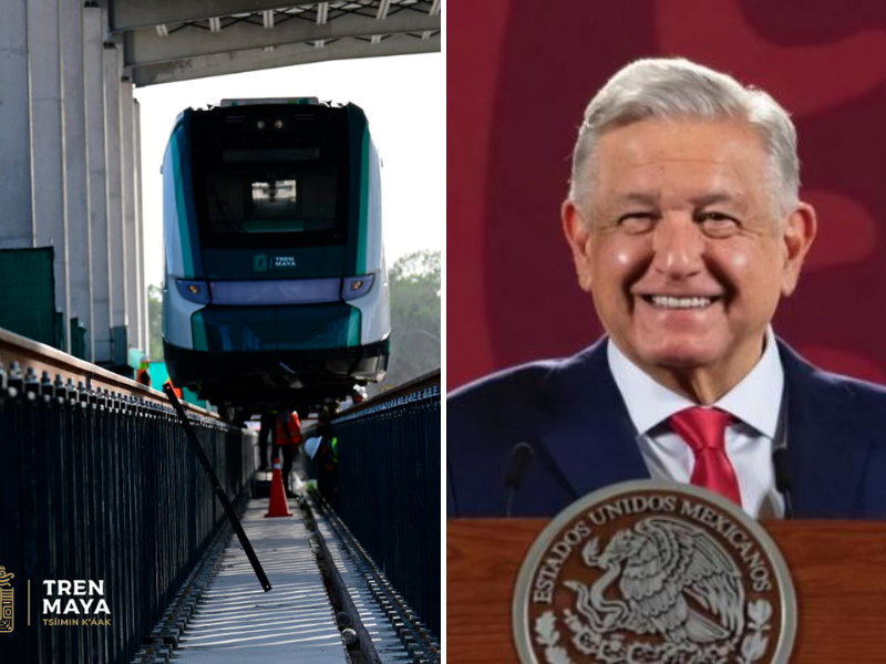 AMLO pide a 'su relevo' que continúe con la construcción de trenes en México