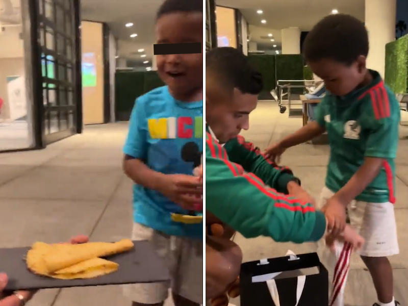 El Tri encuentra y regala quesadillas a niño de Etiopía que quiere ser mexicano