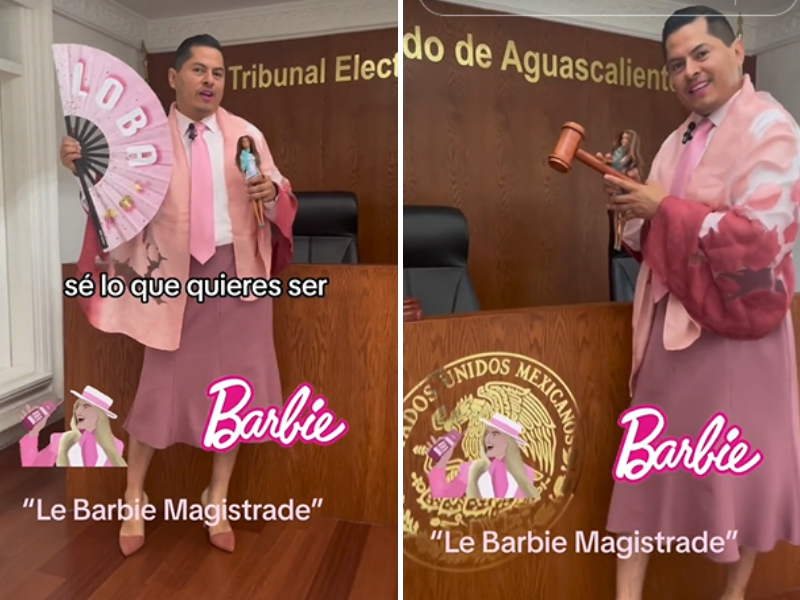Jesús Ociel se viraliza tras presumir su 'Barbie Magistrade'