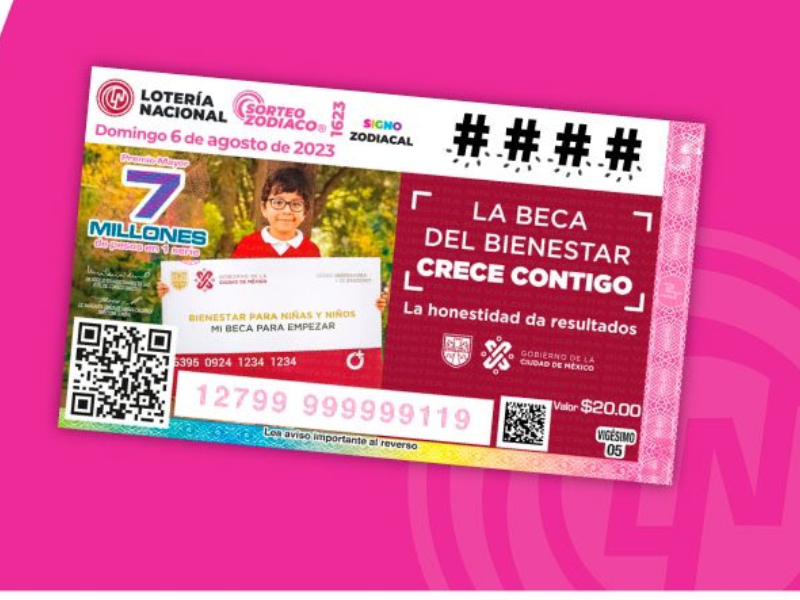 Develan billete de lotería “Mi Beca para Empezar”