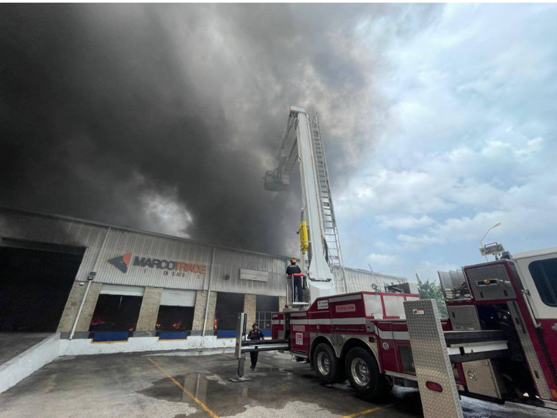 Incendio de bodegas en la Mérida-Progreso la causó un simulacro