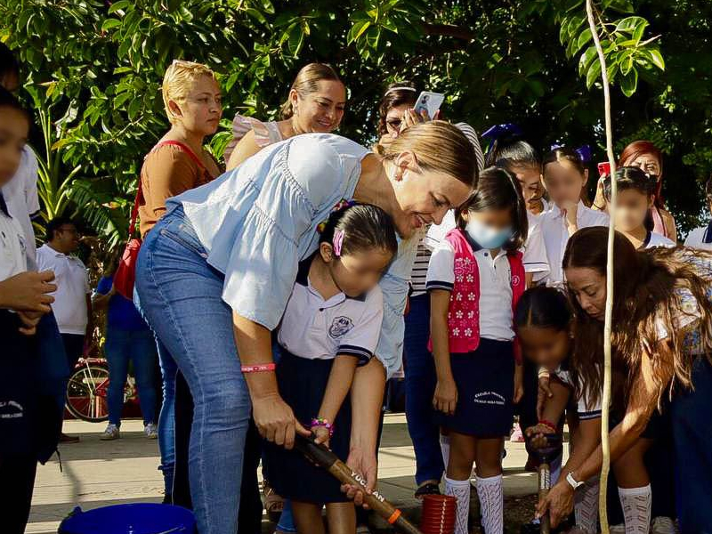 Promueve Cecilia Patrón arborización de Mérida