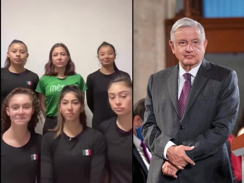 Selección mexicana de gimnasia rítmica pide ayuda al presidente para volver a México