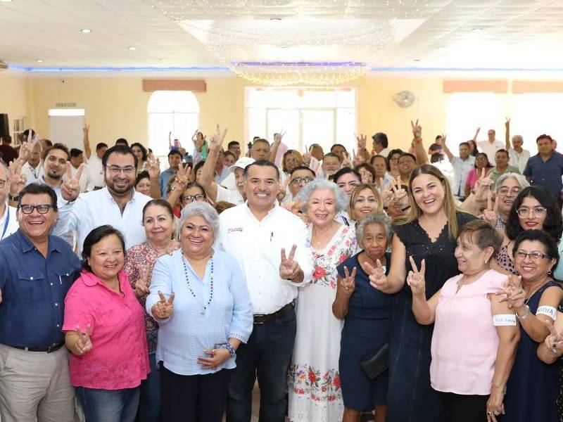 Renán Barrera y Cecilia Patrón comprometidos con brindar vida digna a las personas mayores